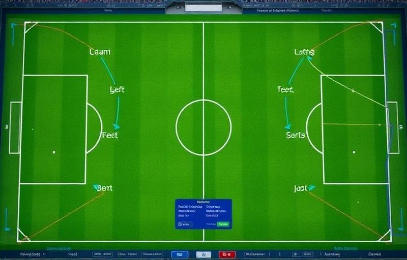 Football betting strategies article cover showing football match with tactical betting analysis overlay