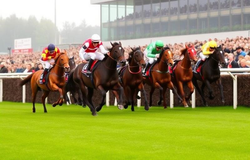 Grand National horse racing preview showing horses jumping fences at Aintree racecourse