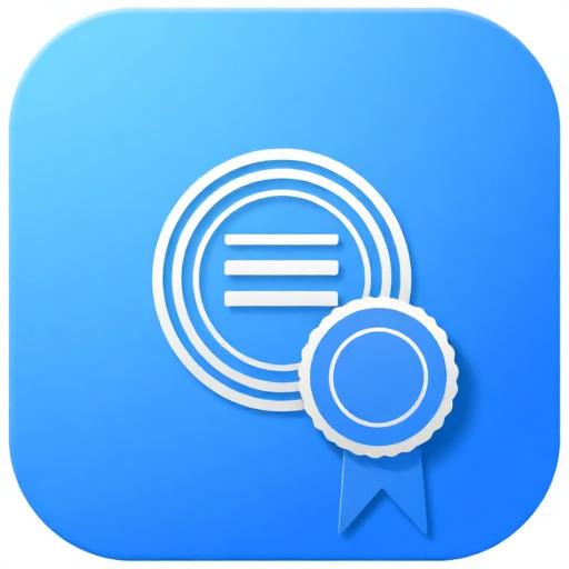 License icon - official document